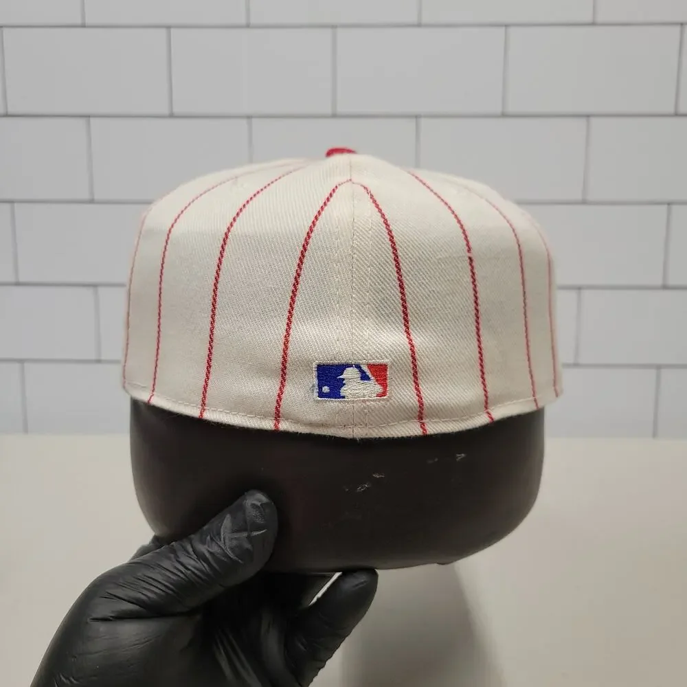 Vintage Cincinnati Reds Sports Specialties Pro Fitted 7 3/8 Pinstripe MLB Hat